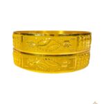 22k gold chur design. It is widely known as kadas or chur in Indian subcontinent. It is designed beautifully with combination of filigree design. Weight of this product would be only 22.96 gm.