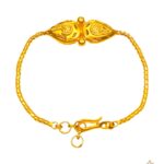 A gold wristlet design has the power to be this one little thing that can makes you feel unique. Gold wristlet design is one of the fashion accessories that matches the beauty and personality of a woman. 22k wristlets weigh like 3.89 gm.