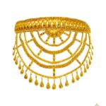 These lovely and elegant gold Kantha Chik Designs are ideal for women who love sleek, edgy, and youthful look.Gold Kantha Chik designs in 15.08 grams are perfect for look as well as cost.