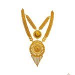 These lovely and elegant gold necklace designs are ideal for women who love sleek, edgy, and youthful look.22 Carat Yellow Gold necklace designs For Women in 15 grams are perfect for look as well as cost.