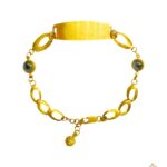 A gold wristlet design has the power to be this one little thing that can makes you feel unique. Gold wristlet design is one of the fashion accessories that matches the beauty and personality of a woman. wristlets weigh like 4.65 gm.