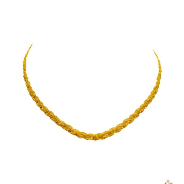 Stunning gold chain design you will fall in love with it. So, wear this and create your very own style. The gold chain design for female has been crafted in 22k. Gold Chain weighs like 18.83 gm.