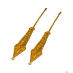 This Kan Tana has a traditional design.It is made of 22 carat gold. It looks old and trendy.It has 22 carats purity and weighs only 5.85 grams.