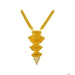These lovely and elegant gold necklace designs are ideal for women who love sleek, edgy, and youthful look.22 Carat Yellow Gold necklace designs For Women in 33.40 grams are perfect for look as well as cost.