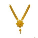 These lovely and elegant gold necklace designs are ideal for women who love sleek, edgy, and youthful look.22 Carat Yellow Gold necklace designs For Women in 22.83 grams are perfect for look as well as cost.