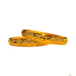 Fabulous traditional 22k gold churi design. It is designed beautifully with combination of filigree design in matte and shine finish combination. Weight of this churi would be only 29.93 gm.