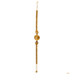 A gold wristlet design has the power to be this one little thing that can makes you feel unique. Gold wristlet design is one of the fashion accessories that matches the beauty and personality of a woman. wristlets weigh like 3.77 gm.