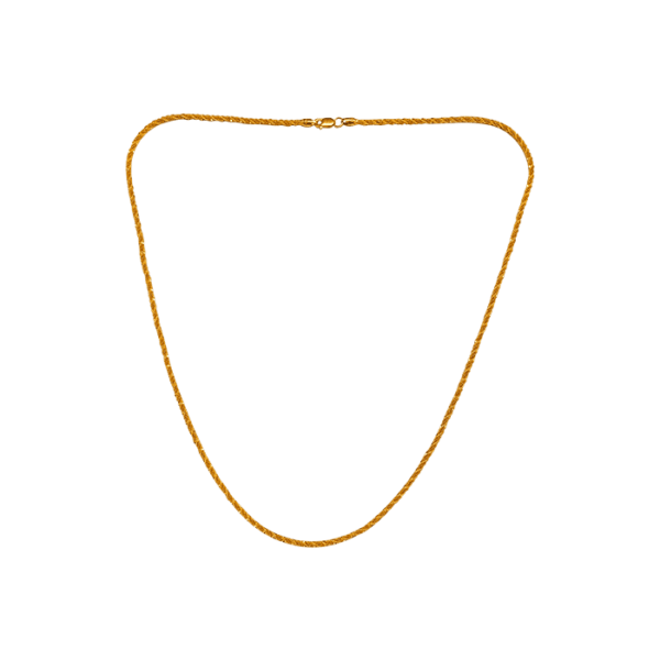 Stunning gold chain design you will fall in love with it. So, wear this and create your very own style. The gold chain design for female has been crafted in 22k. Gold Chain weighs like 11.42 gm.