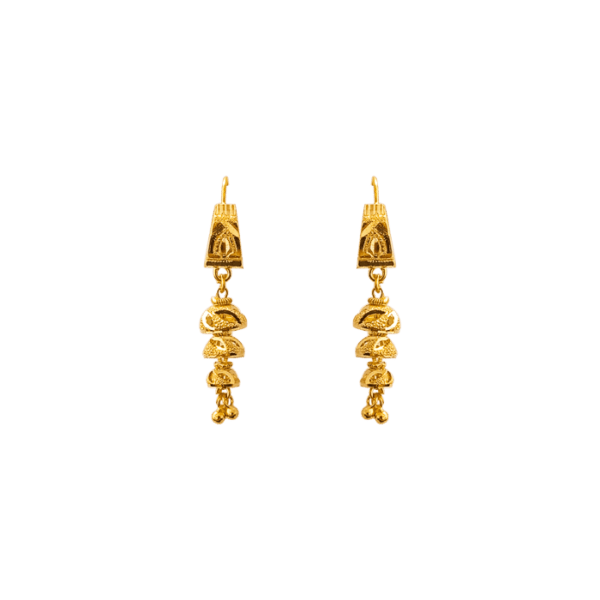 Enhance your look with 22k gold kaner dul from Chowdhury Gold. Shop our incomparable new kaner dul for your new favorite pair. The weight of this kaner dul is 3.35gm.