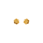 gold earrings design can make your look all the prettier any day of the week! 22 carat pure gold earring bring a hint of luxury to your outfit. This simple gold earrings design weight only 1.61 gram.