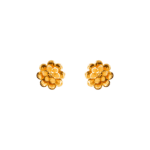 Gold earrings design can make your look all the prettier any day of the week! 21 carat pure gold earring bring a hint of luxury to your outfit. This simple gold earrings design weight only 1.90 gram.
