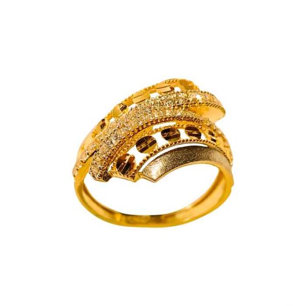 Yellow Gold Finger Ring For Women