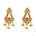 Enhance your look with 21k gold Kaner dul from Chowdhury Gold. Shop our incomparable new kaner dul for your new favorite pair. The weight of this kaner dul is 2.94gm.