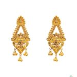 Enhance your look with 21k gold Kaner dul from Chowdhury Gold. Shop our incomparable new kaner dul for your new favorite pair. The weight of this kaner dul is 3.36gm.