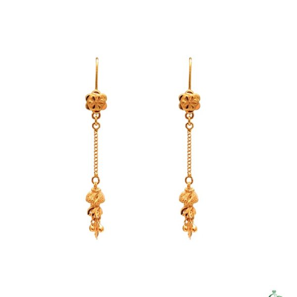 Enhance your look with 22k gold Kaner dul from Chowdhury Gold. Shop our incomparable new kaner dul for your new favorite pair. The weight of this kaner dul is 2.66gm.