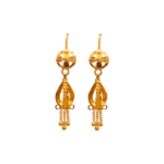 Stand out from the crowd and enhance your look with 22k solid yellow gold Kaner dul from Chowdhury Gold. Shop our incomparable and beautiful new kaner dul for your new favorite pair. You will get this gold kaner dul under 2.71gm.