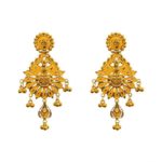 Enhance your look with 21k gold Kaner dul from Chowdhury Gold. Shop our incomparable new kaner dul for your new favorite pair. The weight of this kaner dul is 4.74gm.