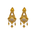 Stand out from the crowd and enhance your look with 21k solid yellow gold Kaner dul from Chowdhury Gold. Shop our incomparable and beautiful new kaner dul for your new favorite pair. You will get this gold kaner dul under 4.20gm.