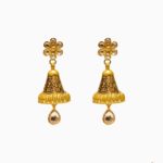 Enhance your look with 21k gold jhumka from Chowdhury Gold. Shop our incomparable new kaner jhumka for your new favorite pair. The weight of this product is 6.73gm.