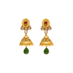 Enhance your look with 21k gold jhumka from Chowdhury Gold. Shop our incomparable new kaner jhumka for your new favorite pair. The weight of this product is 6.99gm.